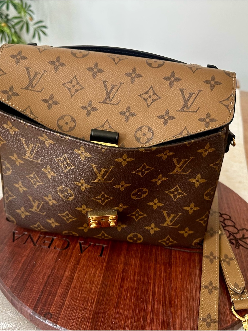 Louis Vuitton Two-Tone Monogram Crossbody - Brown & Tan